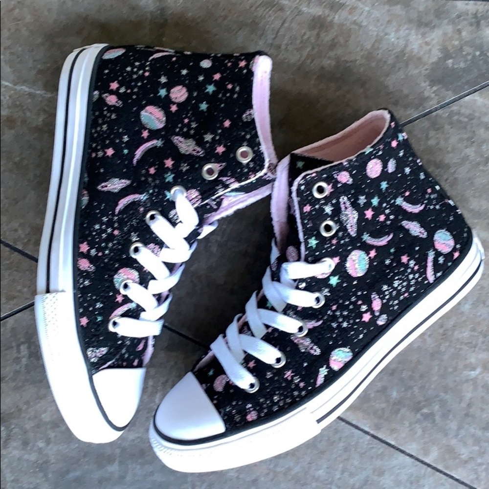 CONVERSE CTAS HI black/white/pure silver WMNS - Picture 5 of 16